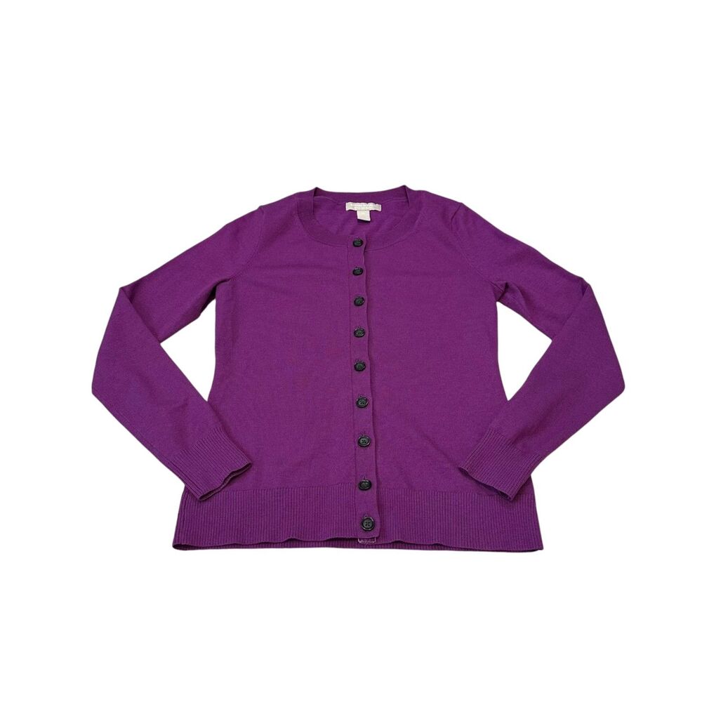 Banana Republic Extra Fine Merino Cardigan in Purple Size XS